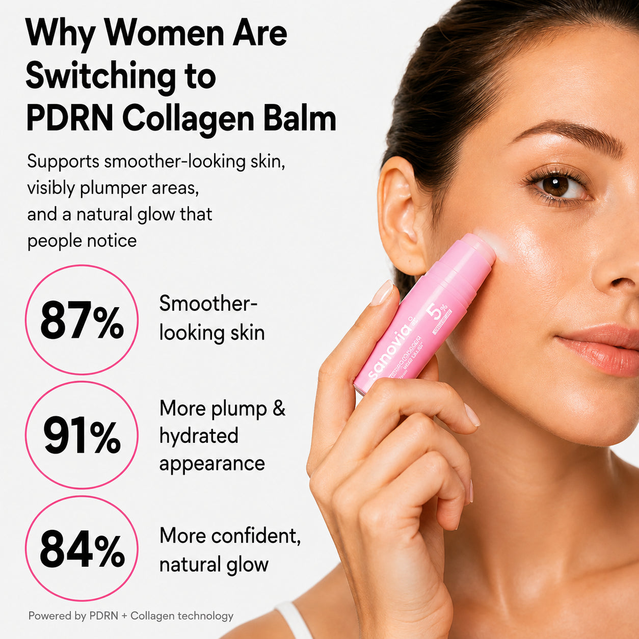Korean PDRN Pink Collagen Volume Multi Balm Stick