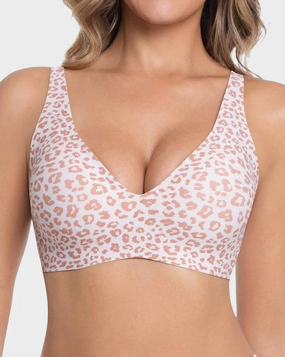 Seamless Jelly Deep V Push-Up Wireless Bra